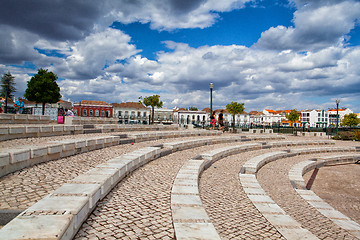 Image showing Historic architecture in Tavira city, Algarve,Portugal