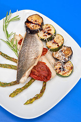 Image showing Seabass fillet