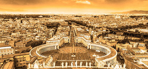 Image showing Saint Peter's Square in Vatican, Rome, Italy.