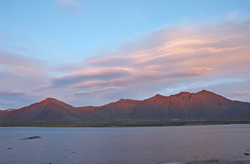 Image showing pink mountains