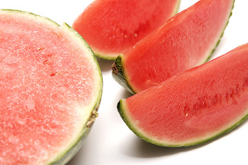 Image showing red melons