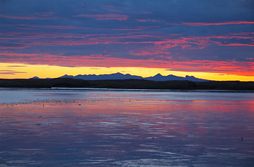 Image showing Icelandic sunset