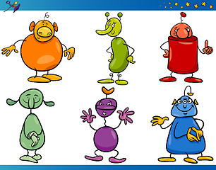 Image showing Cartoon Fantasy Characters Set