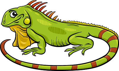 Image showing iguana animal cartoon illustration