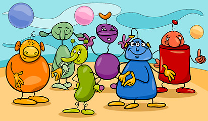 Image showing cartoon fantasy characters group