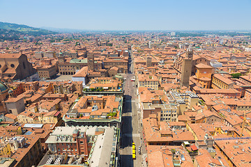 Image showing Aerial view of Bologna, Italy.