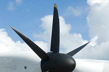 Image showing Detail of 6-blade propeller