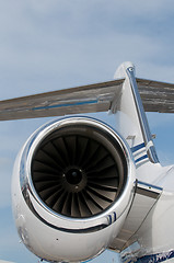 Image showing Detail of corporate jet