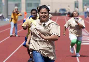 Image showing Special Needs Students Run Clover Park School District Track Inv