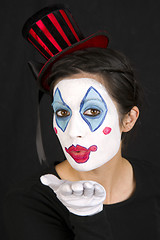 Image showing Clown Blowing Kisses