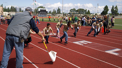 Image showing Special Needs Students Run Clover Park School District Track Mee