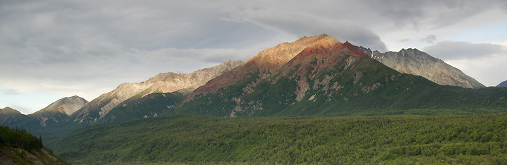 Image showing Chugach Mountains Near Highway 1 Alaska United States North Amer