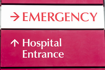 Image showing Emergency Entrance Local Hospital Urgent Health Care Building