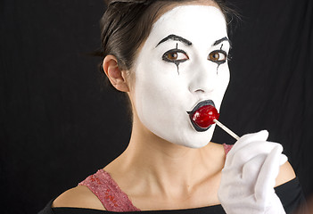 Image showing Mime with Lolipop