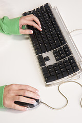 Image showing Hands on Keyboard