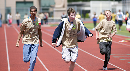 Image showing Special Needs Students Run Clover Park School District Track Inv