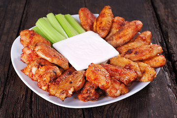 Image showing Buffalo chicken wings