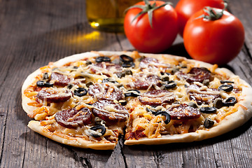 Image showing Homemade pizza