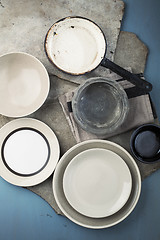 Image showing Vintage tableware