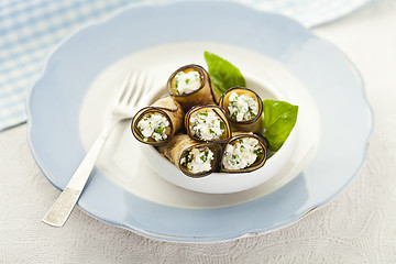 Image showing Eggplant rolls