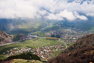 Image showing Stepantsminda village, Georgia 