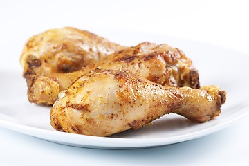 Image showing Roasted chicken legs