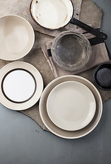 Image showing Vintage tableware