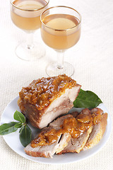 Image showing Roasted pork