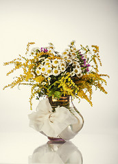 Image showing Wildflowers in vase