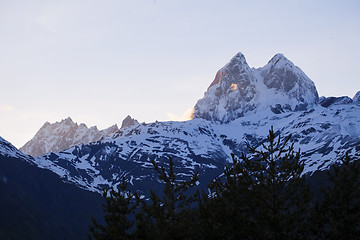 Image showing Mountain Ushba in Georgia 