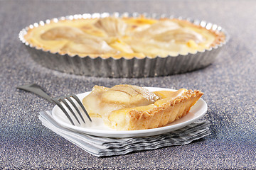 Image showing Pear tart