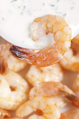 Image showing Fried shrimps