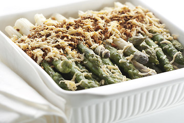 Image showing Asparagus gratin