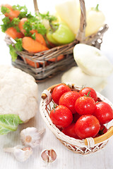 Image showing Vegetables in the basket 
