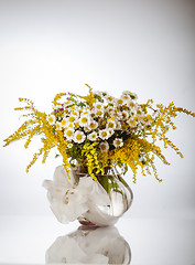 Image showing Wildflowers in vase