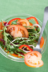 Image showing Healthy green salad