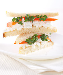 Image showing Vegetarian sandwiches