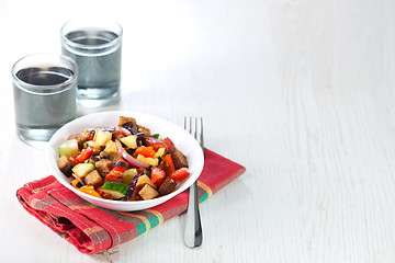 Image showing Italian panzanella salad