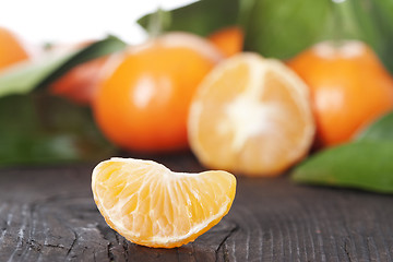 Image showing Ripe tangerines