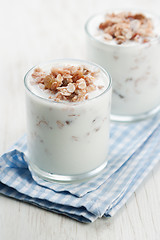 Image showing Yogurt and muesli