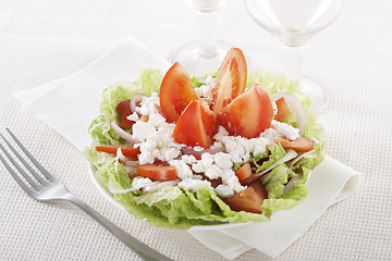 Image showing Fresh vegetable salad