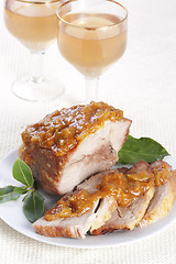 Image showing Roasted pork