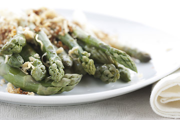 Image showing Asparagus gratin