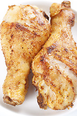 Image showing Roasted chicken legs