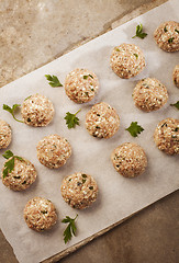 Image showing Meatballs cooking