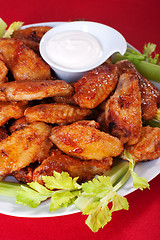 Image showing Buffalo chicken wings