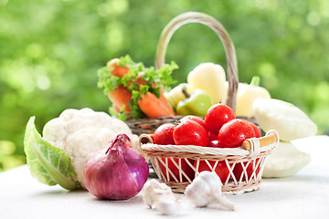 Image showing Vegetables in the basket 
