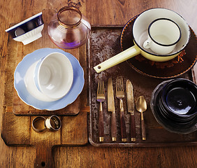 Image showing Vintage tableware