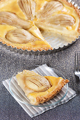 Image showing Pear tart