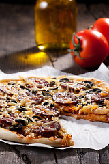 Image showing Homemade pizza